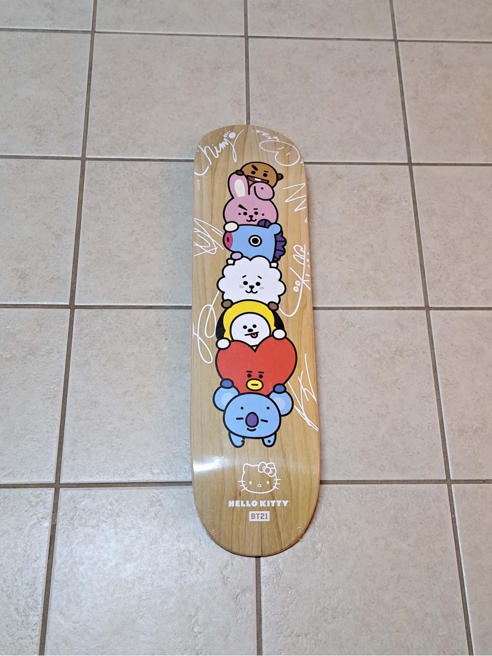 BT21 x Hello Kitty Sanrio Collaborative Skateboard Deck